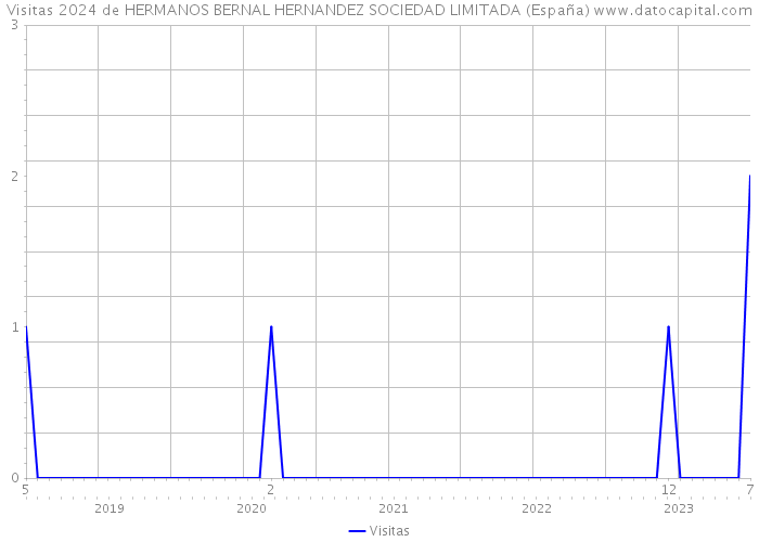 Visitas 2024 de HERMANOS BERNAL HERNANDEZ SOCIEDAD LIMITADA (España) 