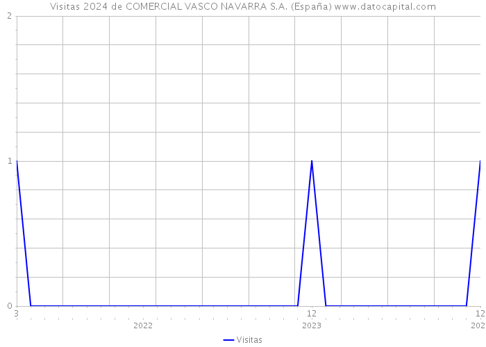 Visitas 2024 de COMERCIAL VASCO NAVARRA S.A. (España) 