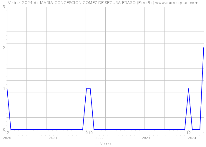 Visitas 2024 de MARIA CONCEPCION GOMEZ DE SEGURA ERASO (España) 