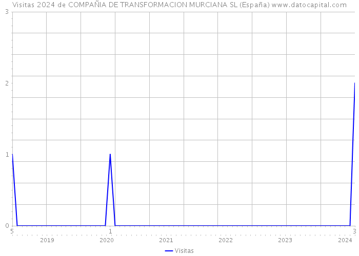 Visitas 2024 de COMPAÑIA DE TRANSFORMACION MURCIANA SL (España) 