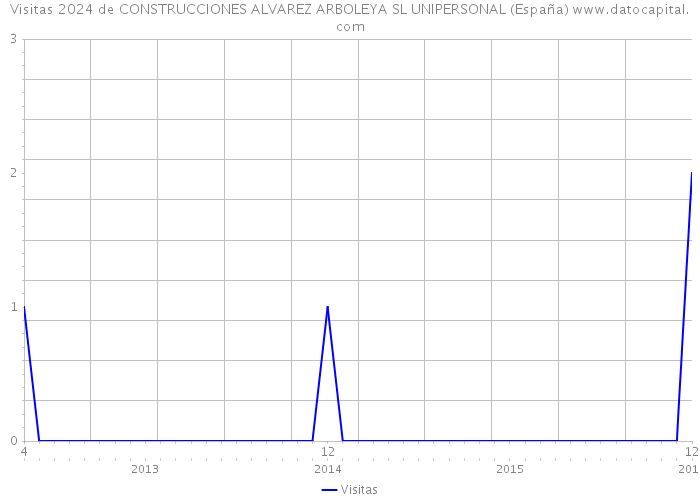 Visitas 2024 de CONSTRUCCIONES ALVAREZ ARBOLEYA SL UNIPERSONAL (España) 