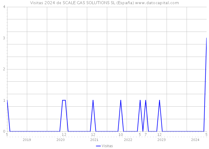 Visitas 2024 de SCALE GAS SOLUTIONS SL (España) 
