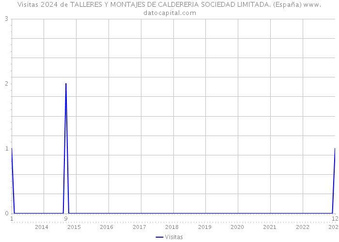 Visitas 2024 de TALLERES Y MONTAJES DE CALDERERIA SOCIEDAD LIMITADA. (España) 