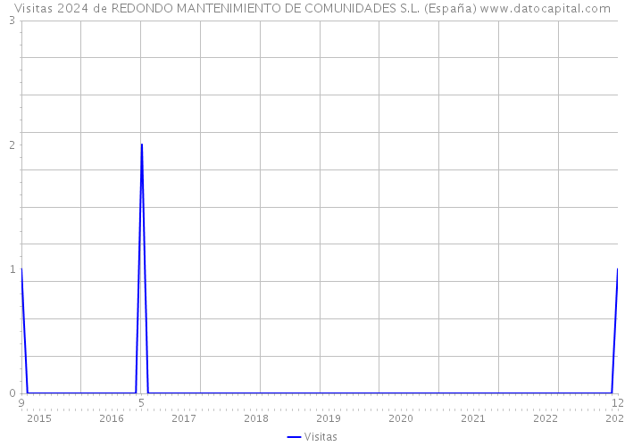 Visitas 2024 de REDONDO MANTENIMIENTO DE COMUNIDADES S.L. (España) 