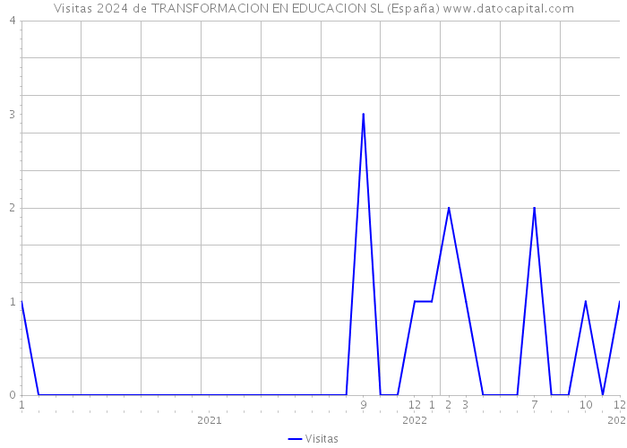 Visitas 2024 de TRANSFORMACION EN EDUCACION SL (España) 