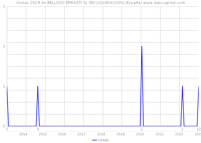 Visitas 2024 de BELLOSO ERRASTI SL (EN LIQUIDACION) (España) 