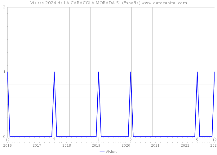 Visitas 2024 de LA CARACOLA MORADA SL (España) 