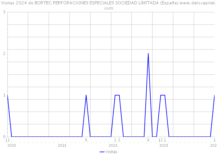 Visitas 2024 de BORTEC PERFORACIONES ESPECIALES SOCIEDAD LIMITADA (España) 