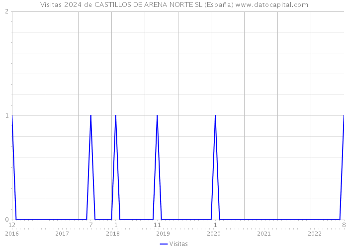 Visitas 2024 de CASTILLOS DE ARENA NORTE SL (España) 