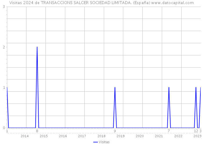 Visitas 2024 de TRANSACCIONS SALCER SOCIEDAD LIMITADA. (España) 