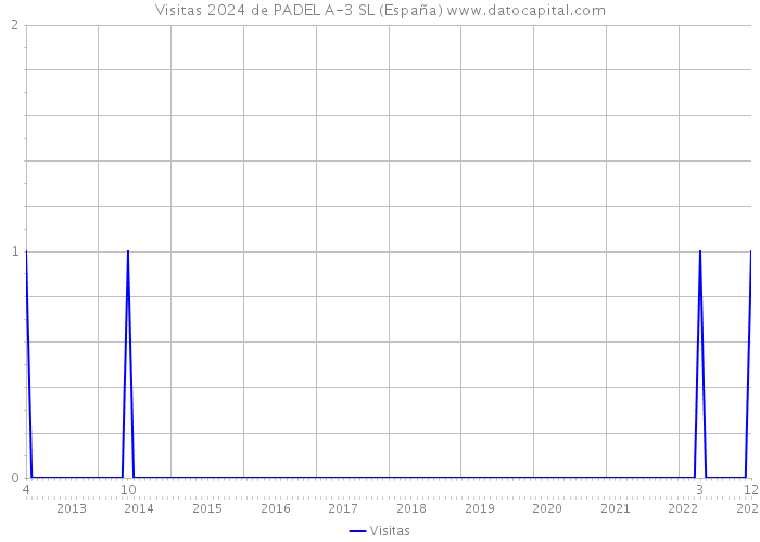 Visitas 2024 de PADEL A-3 SL (España) 