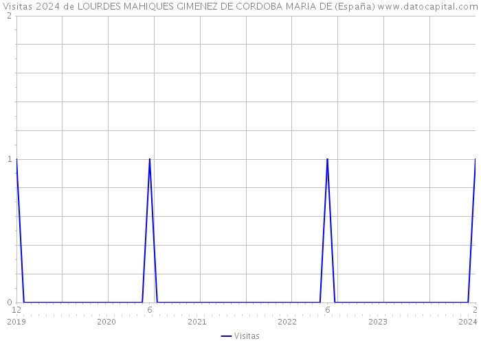 Visitas 2024 de LOURDES MAHIQUES GIMENEZ DE CORDOBA MARIA DE (España) 