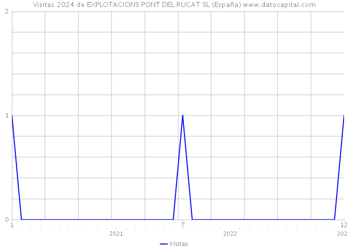 Visitas 2024 de EXPLOTACIONS PONT DEL RUCAT SL (España) 