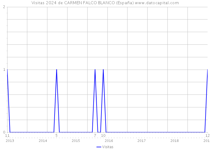 Visitas 2024 de CARMEN FALCO BLANCO (España) 