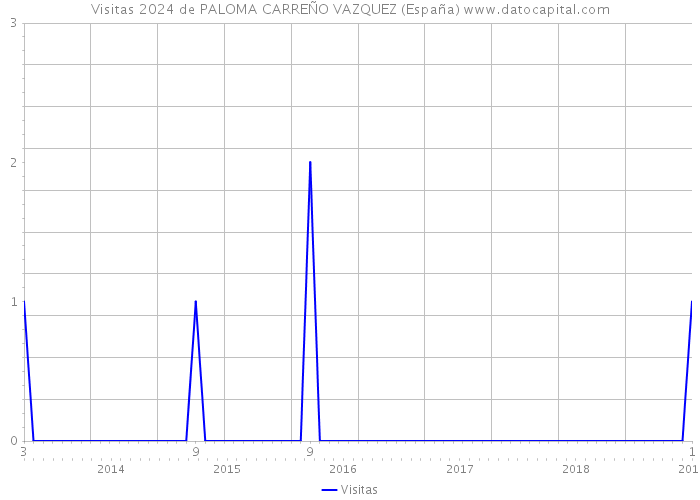 Visitas 2024 de PALOMA CARREÑO VAZQUEZ (España) 