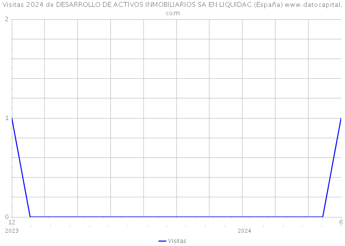 Visitas 2024 de DESARROLLO DE ACTIVOS INMOBILIARIOS SA EN LIQUIDAC (España) 