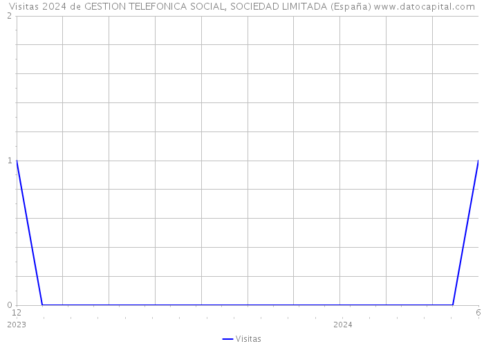 Visitas 2024 de GESTION TELEFONICA SOCIAL, SOCIEDAD LIMITADA (España) 