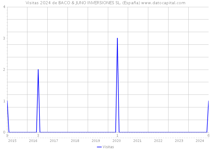 Visitas 2024 de BACO & JUNO INVERSIONES SL. (España) 