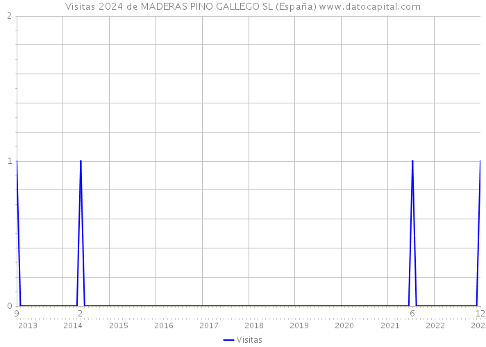 Visitas 2024 de MADERAS PINO GALLEGO SL (España) 