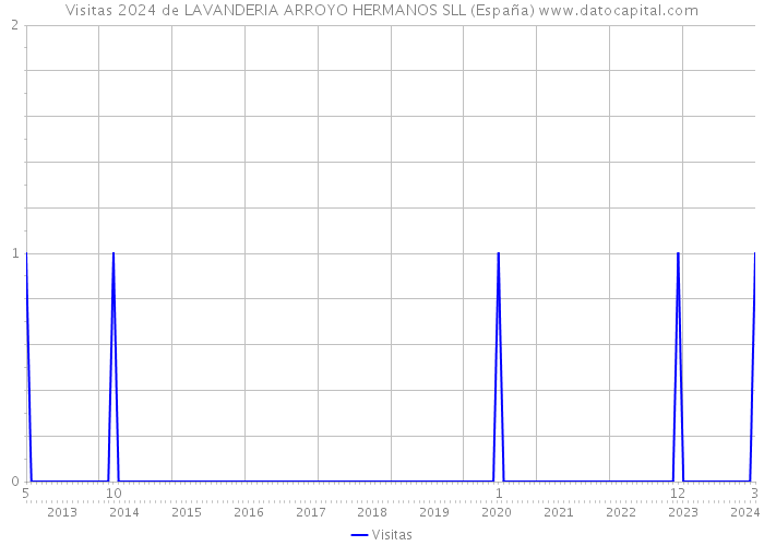 Visitas 2024 de LAVANDERIA ARROYO HERMANOS SLL (España) 