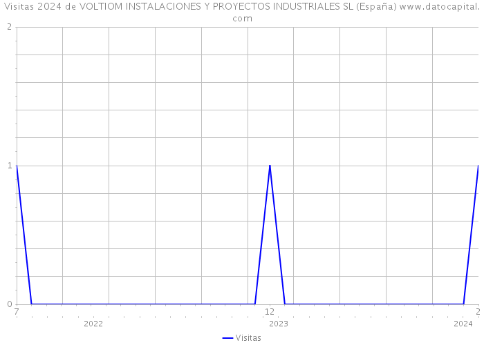 Visitas 2024 de VOLTIOM INSTALACIONES Y PROYECTOS INDUSTRIALES SL (España) 