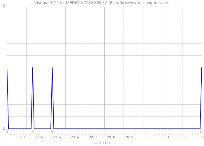 Visitas 2024 de MEDIO AGROCON SC (España) 