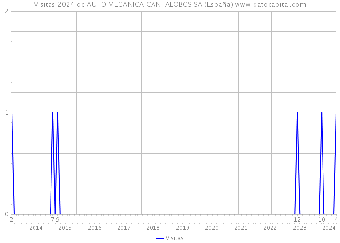 Visitas 2024 de AUTO MECANICA CANTALOBOS SA (España) 