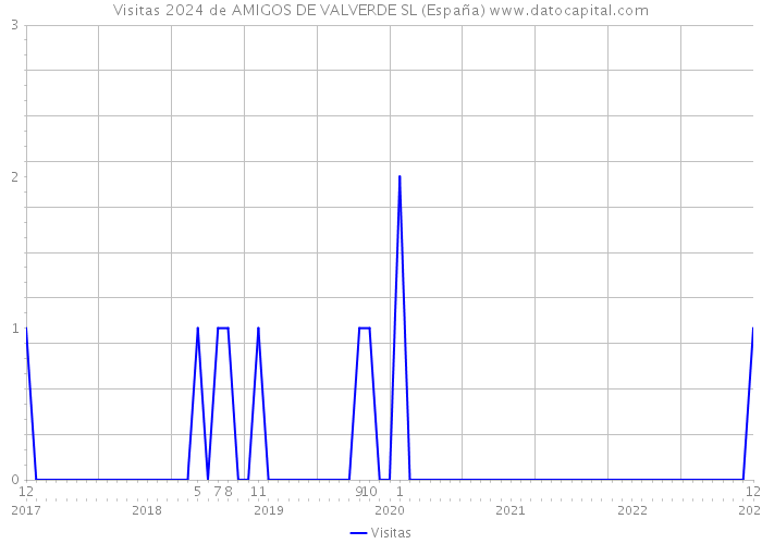 Visitas 2024 de AMIGOS DE VALVERDE SL (España) 
