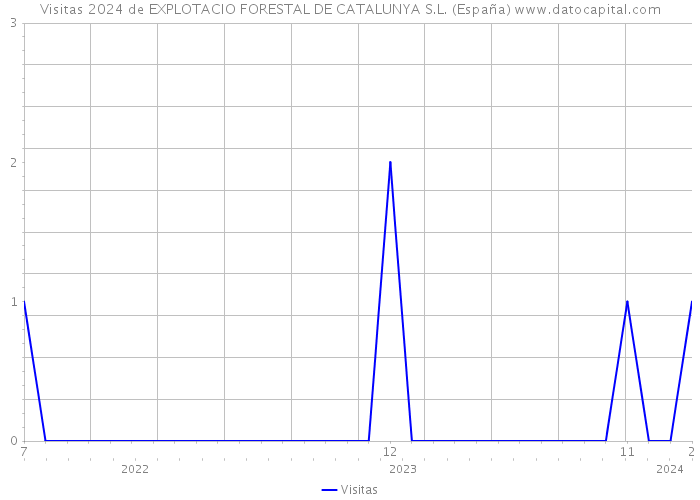 Visitas 2024 de EXPLOTACIO FORESTAL DE CATALUNYA S.L. (España) 