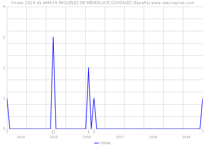 Visitas 2024 de AMAYA MIQUELEZ DE MENDILUCE GONZALEZ (España) 