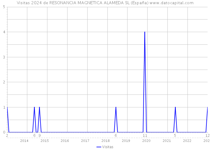 Visitas 2024 de RESONANCIA MAGNETICA ALAMEDA SL (España) 