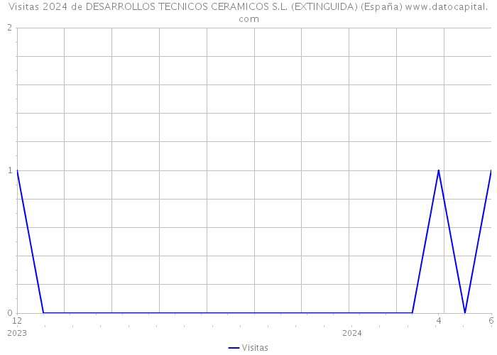 Visitas 2024 de DESARROLLOS TECNICOS CERAMICOS S.L. (EXTINGUIDA) (España) 