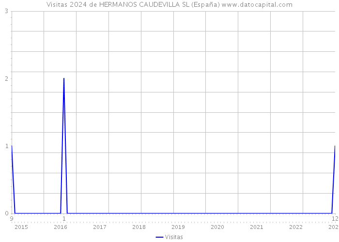 Visitas 2024 de HERMANOS CAUDEVILLA SL (España) 