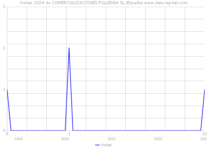 Visitas 2024 de COMERCIALIZACIONES POLLENSA SL (España) 