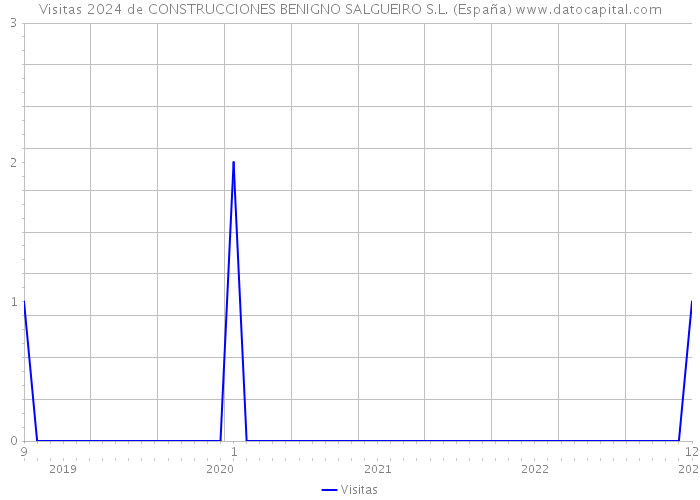 Visitas 2024 de CONSTRUCCIONES BENIGNO SALGUEIRO S.L. (España) 
