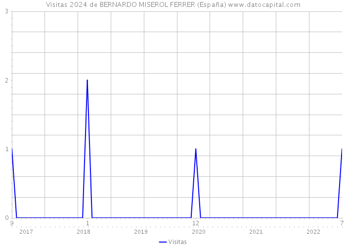 Visitas 2024 de BERNARDO MISEROL FERRER (España) 