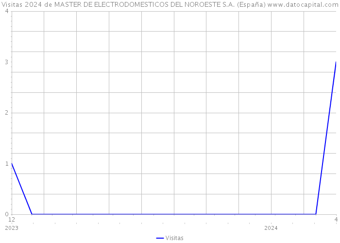 Visitas 2024 de MASTER DE ELECTRODOMESTICOS DEL NOROESTE S.A. (España) 