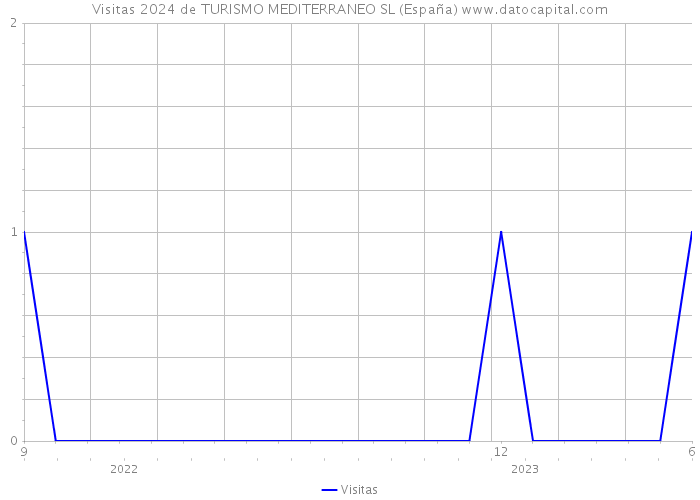 Visitas 2024 de TURISMO MEDITERRANEO SL (España) 