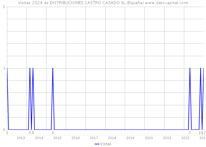 Visitas 2024 de DISTRIBUCIONES CASTRO CASADO SL (España) 