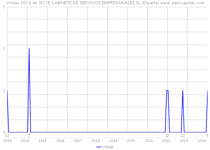 Visitas 2024 de SICYE GABINETE DE SERVICIOS EMPRESARIALES SL (España) 