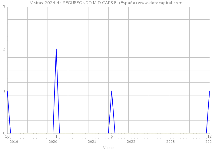 Visitas 2024 de SEGURFONDO MID CAPS FI (España) 