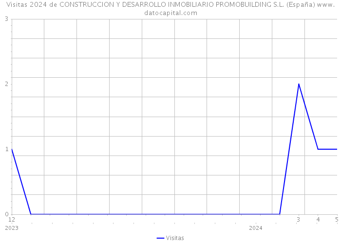 Visitas 2024 de CONSTRUCCION Y DESARROLLO INMOBILIARIO PROMOBUILDING S.L. (España) 