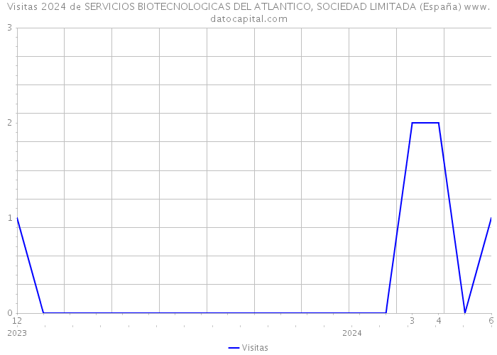 Visitas 2024 de SERVICIOS BIOTECNOLOGICAS DEL ATLANTICO, SOCIEDAD LIMITADA (España) 