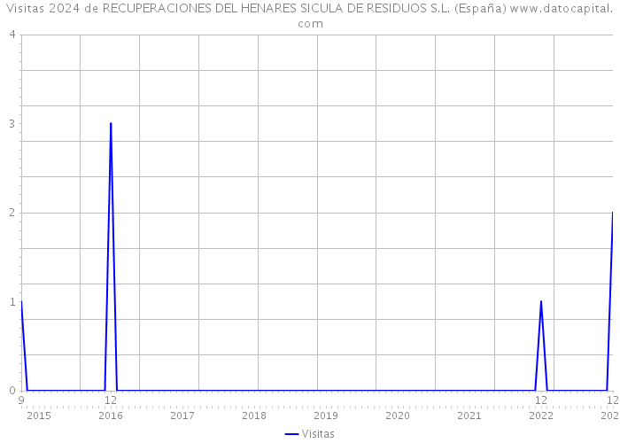 Visitas 2024 de RECUPERACIONES DEL HENARES SICULA DE RESIDUOS S.L. (España) 