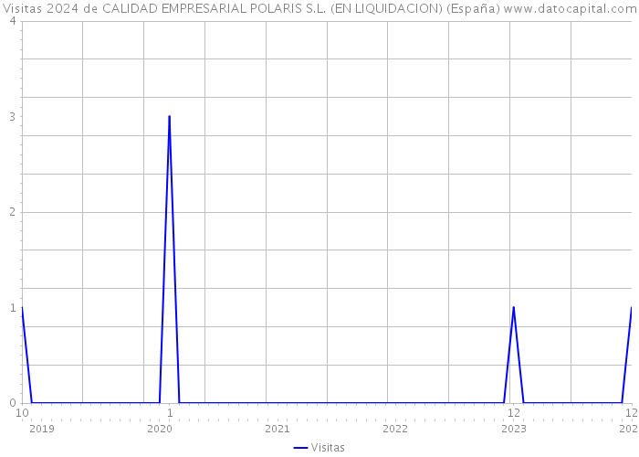 Visitas 2024 de CALIDAD EMPRESARIAL POLARIS S.L. (EN LIQUIDACION) (España) 