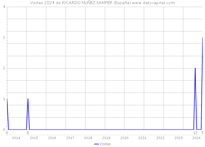 Visitas 2024 de RICARDO NUÑEZ SAMPER (España) 