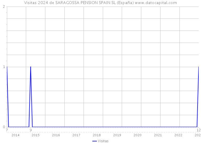 Visitas 2024 de SARAGOSSA PENSION SPAIN SL (España) 