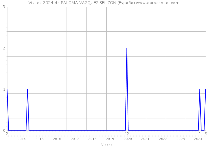 Visitas 2024 de PALOMA VAZQUEZ BELIZON (España) 