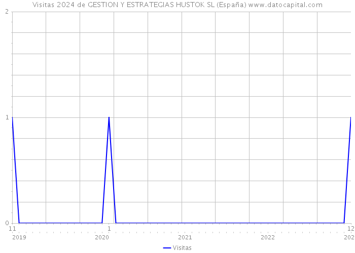 Visitas 2024 de GESTION Y ESTRATEGIAS HUSTOK SL (España) 