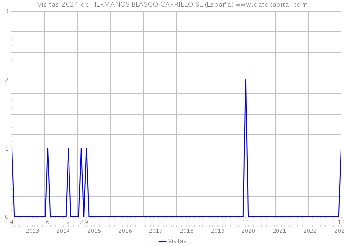 Visitas 2024 de HERMANOS BLASCO CARRILLO SL (España) 